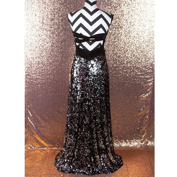 Speechless Sequence Strapless Maxi Dress Size M - Picture 3 of 7